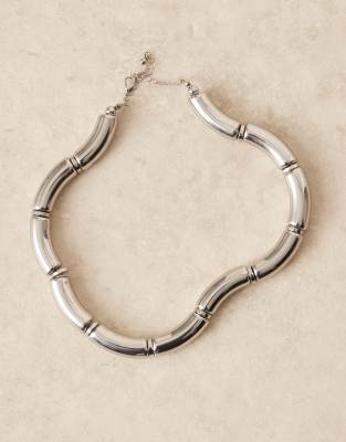 ASOS DESIGN STATEMENT CHOKER WITH TUBULAR DESIGN 