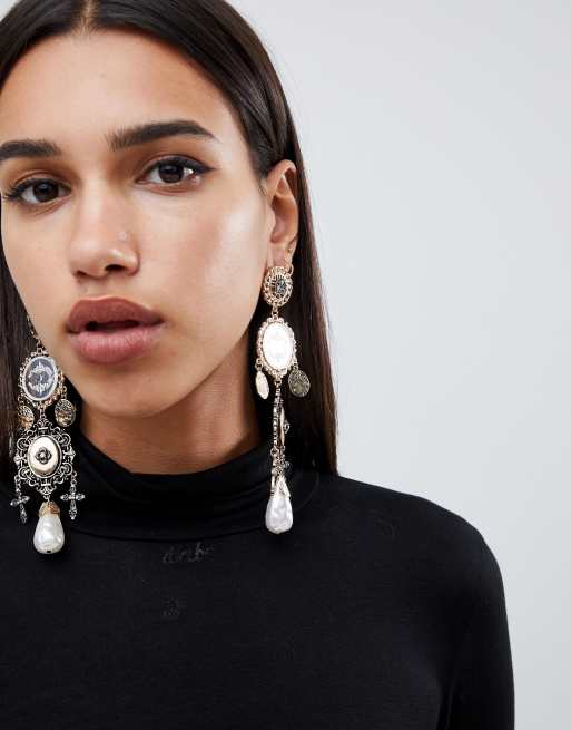 Asos statement on sale earrings