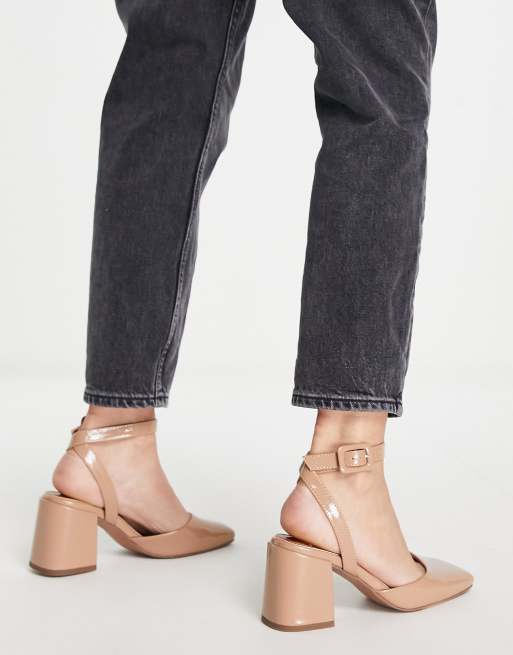 Asos nude block heels clearance