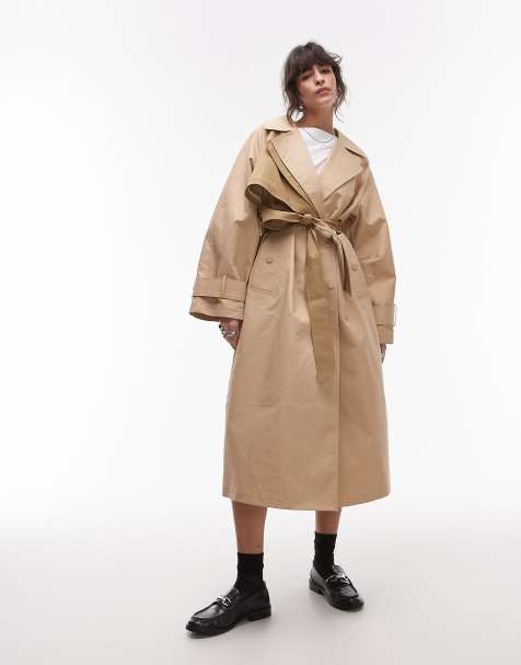 ASOS DESIGN – Stenfärgad, dekonstruerad trenchcoat - view 1