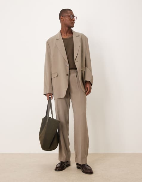 ASOS DESIGN – Stenfärgad kostym i slouchy-stil - view 1