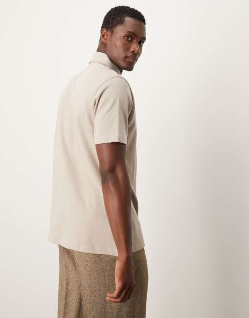 ASOS DESIGN – Stenfärgad, superkraftig pikétröja , 4 av 4