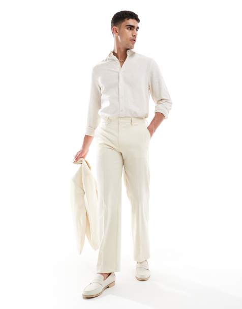ASOS DESIGN – Stenfärgade kostymbyxor med rak passform, del av kostym - view 1