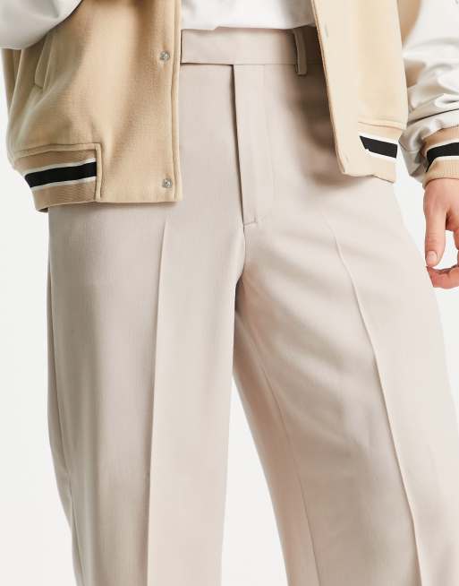 ASOS DESIGN – Stenfärgade vida finbyxor, 4 av 4