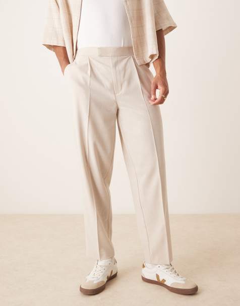 ASOS DESIGN – Stenfärgade vida finbyxor - view 1