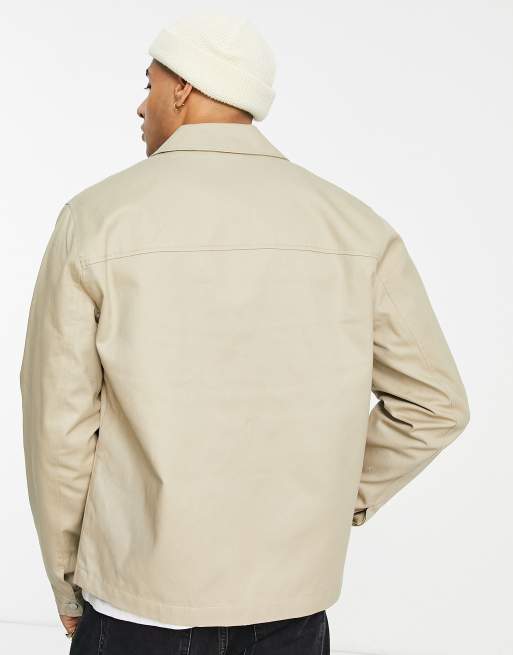 ASOS DESIGN – Stenfärgad harrington-jacka, 2 av 4
