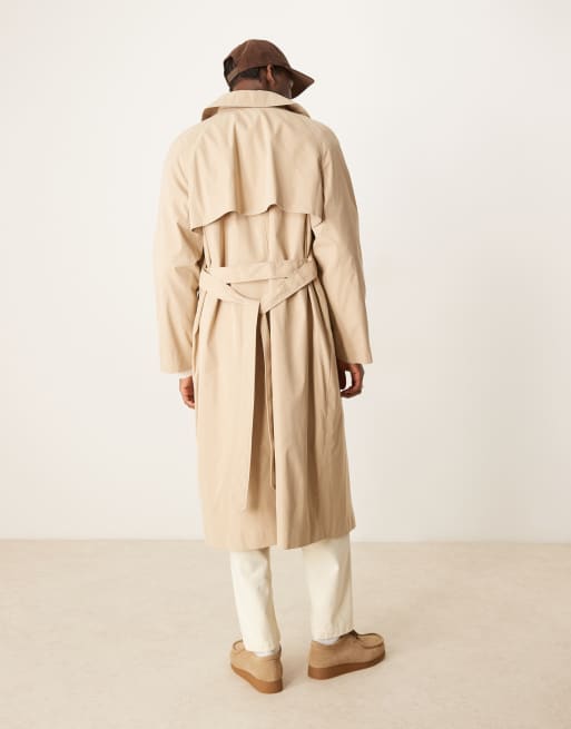 ASOS DESIGN - Stenfarvet trenchcoat, 3 af 4