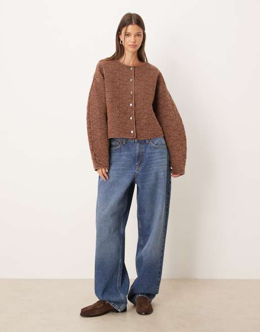 ASOS DESIGN – Steppjacke in gewaschenem Braun, 2 von 4