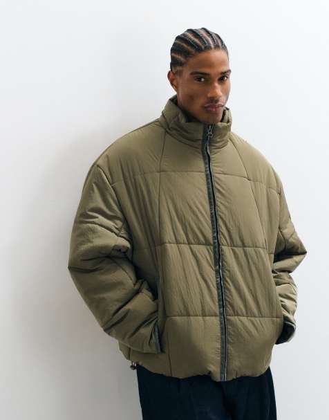 ASOS DESIGN – Steppjacke in Khaki - view 1