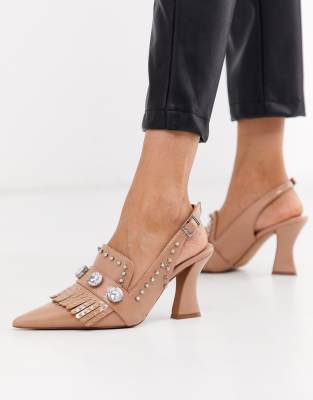 asos beige heels