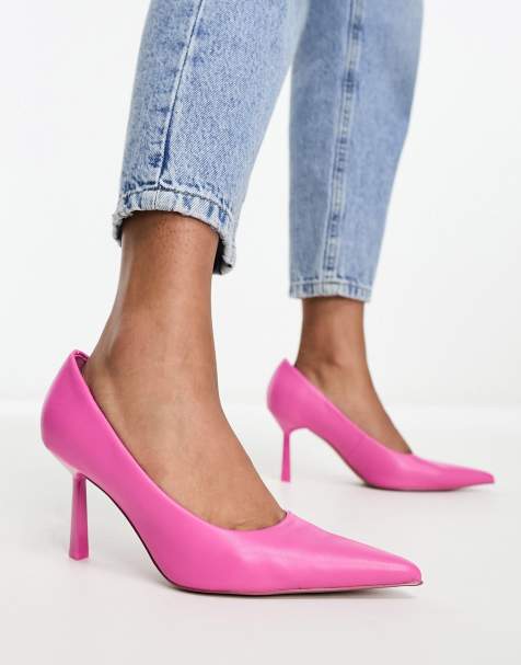 Scarpe rosa outlet cipria tacco medio