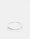 [ASOS DESIGN] ASOS DESIGN sterling silver band ring in silver M SILVER