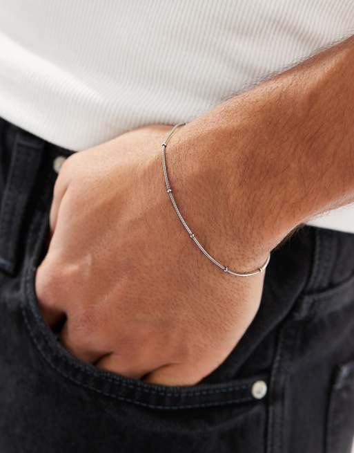 Silver hot sale bracelet thin