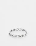 [ASOS DESIGN] ASOS DESIGN sterling silver cuban link ring XL SILVER
