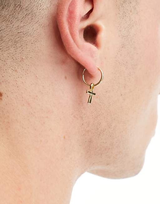 Ankh earrings store gold