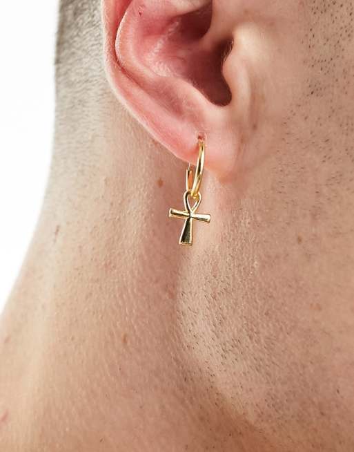 Ankh deals earrings gold