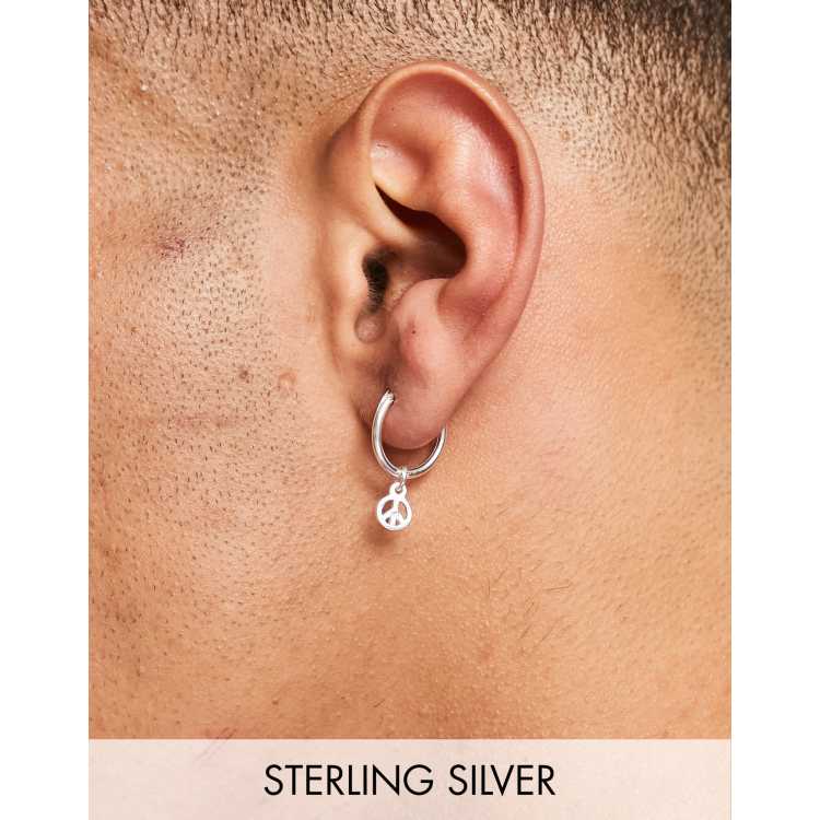 Asos silver hot sale hoop earrings