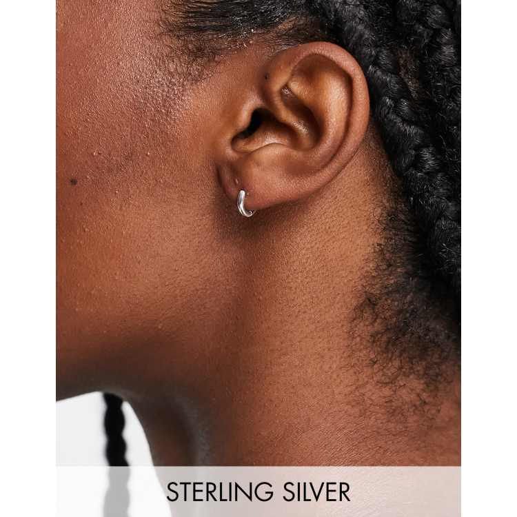 Tiny Hoops, Sterling Silver / 9mm by Hello Adorn