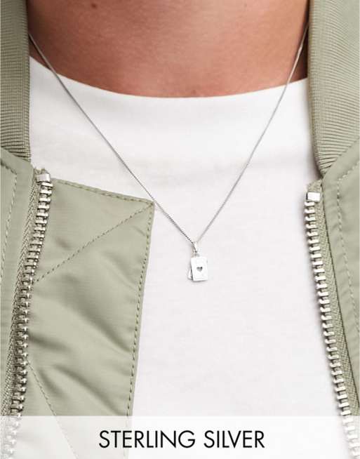 Gucci - Men - Burnished Silver Pendant Necklace Silver