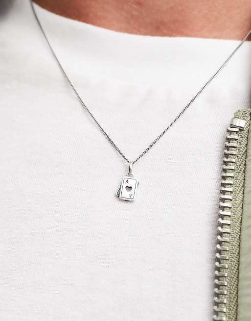 NEW Nike SILVER NECKLACE Stainless Steel 20" CHAIN DOGTAG