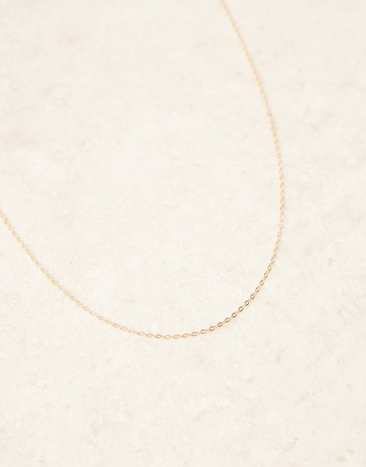 ASOS DESIGN sterling silver oval link chain necklace, 2 of 3