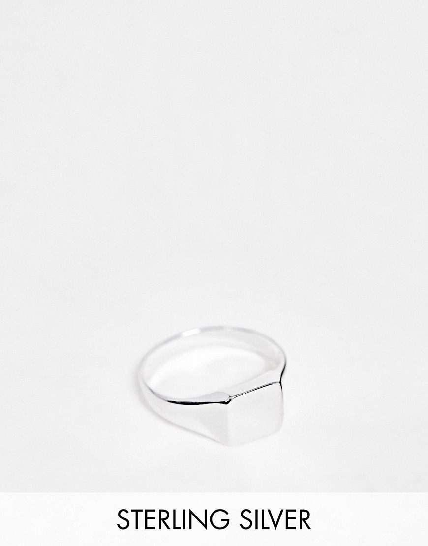 ASOS DESIGN sterling silver pinky ring