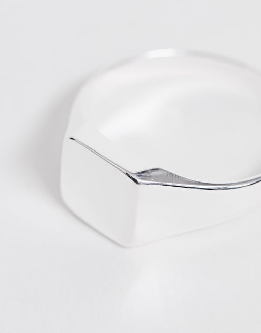 ASOS DESIGN sterling silver pinky signet ring, 2 of 4