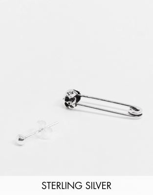 silver safety pin