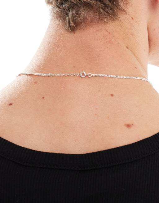 ASOS DESIGN sterling silver short chain necklace in silver ASOS