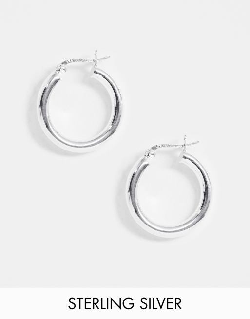 Asos silver hoop deals earrings