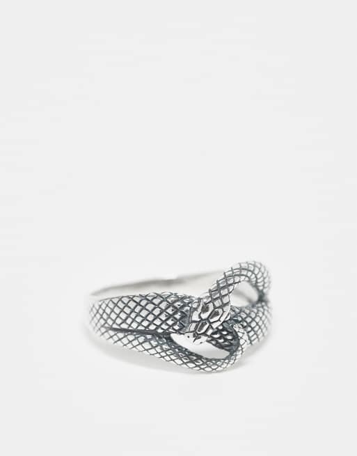 ASOS DESIGN – Sterlingsilverring med ormdesign som virar sig runt