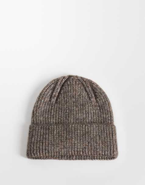 ASOS DESIGN stickad mössa i mink - view 1