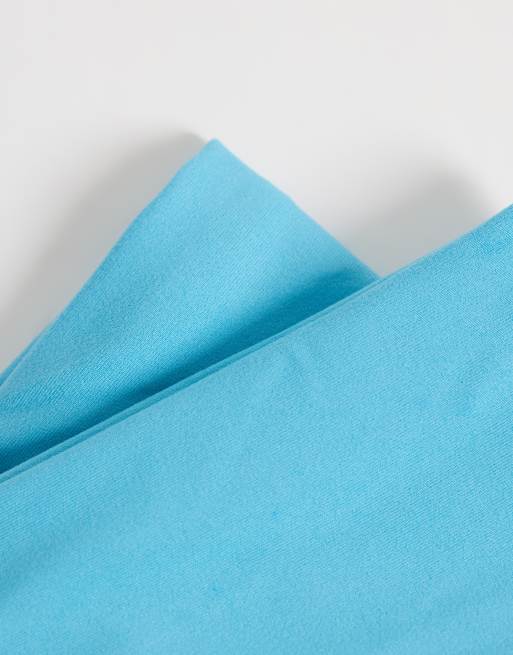 ASOS DESIGN Stirnband aus Jersey mit weichem Griff in türkisblau, 3 von 3
