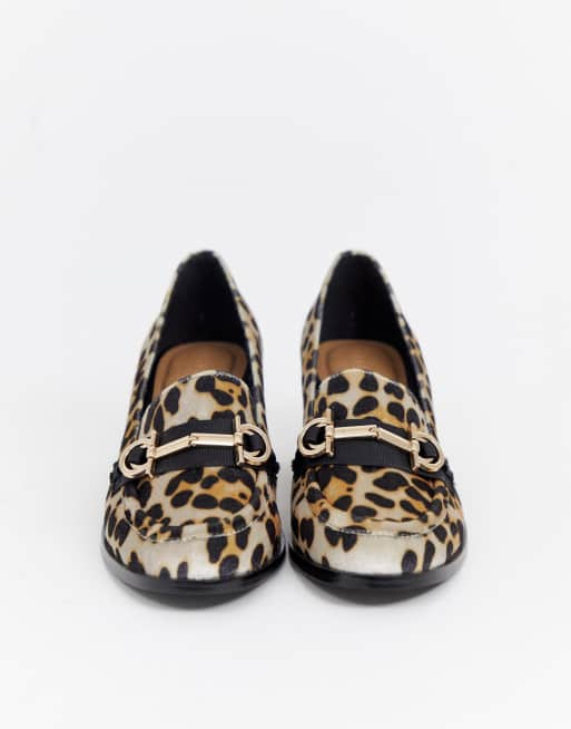 Asos design stirrup hotsell heeled loafers