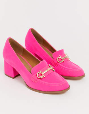 asos pink loafers