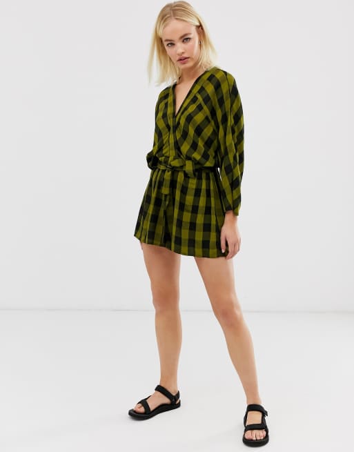 Asos store green playsuit