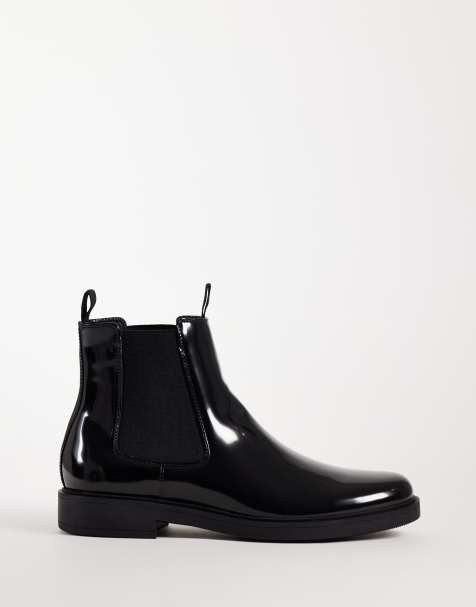 ASOS DESIGN stivaletti Chelsea con doppio passante neri - view 1