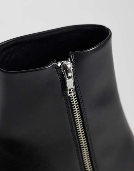 ASOS DESIGN stivaletti Chelsea con tacco neri, 3 di 4