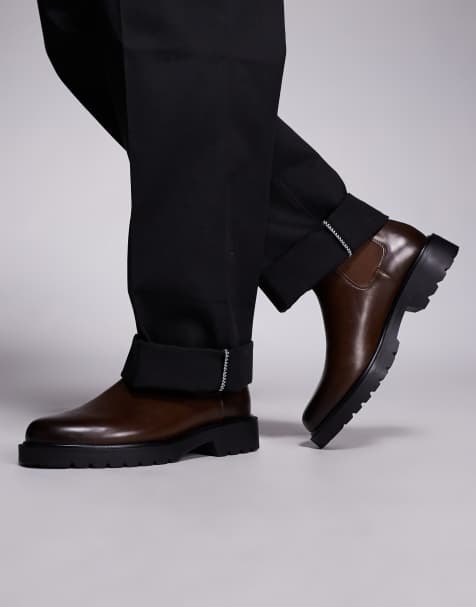 ASOS DESIGN - Stivaletti Chelsea marrone brunito - view 1