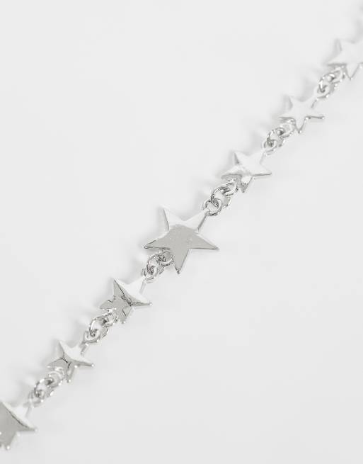 ASOS DESIGN stjärnlänkarmband i silver, 3 av 3