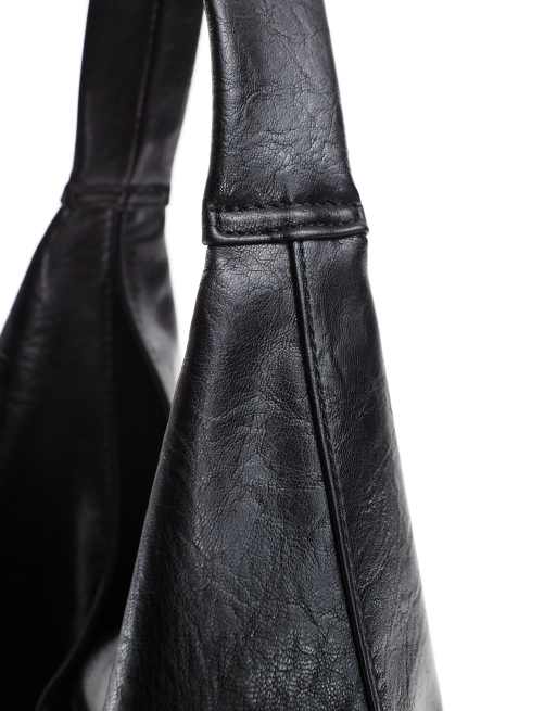 ASOS DESIGN - Stor og buet tote i sort, 2 af 4