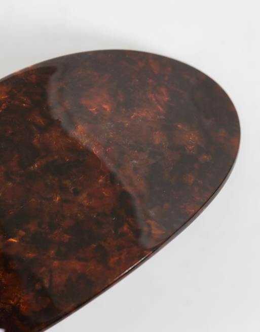 ASOS DESIGN stor oval hårspænde med tortoiseshell-look, 3 af 3