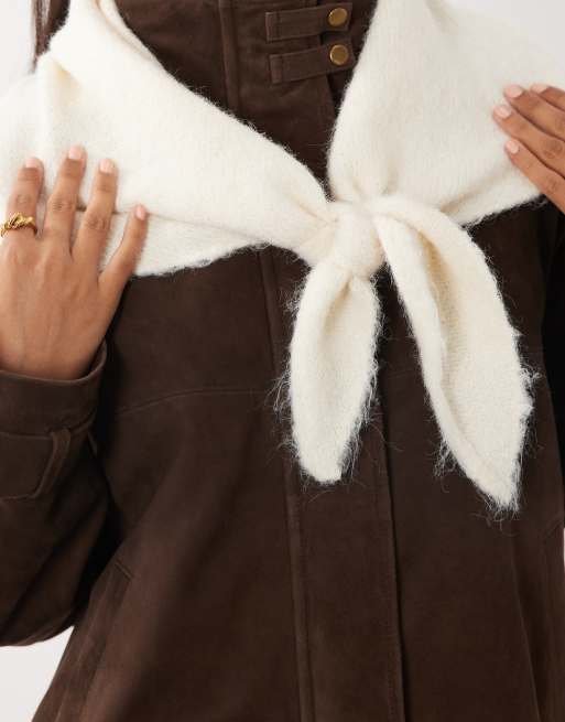 ASOS DESIGN stor trekant-bikini i råhvid, 3 af 3
