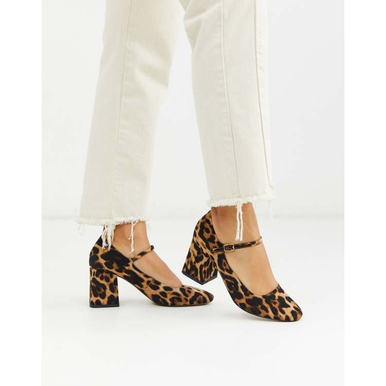 Asos leopard print outlet heels