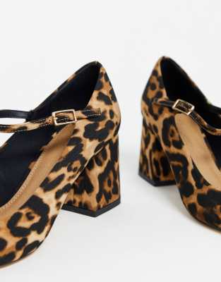 leopard mary jane heels