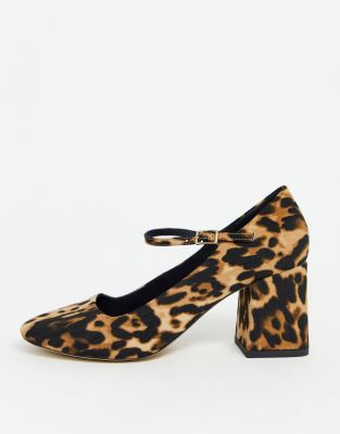 leopard mary jane heels