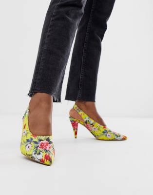 floral heels