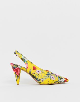 asos yellow heels