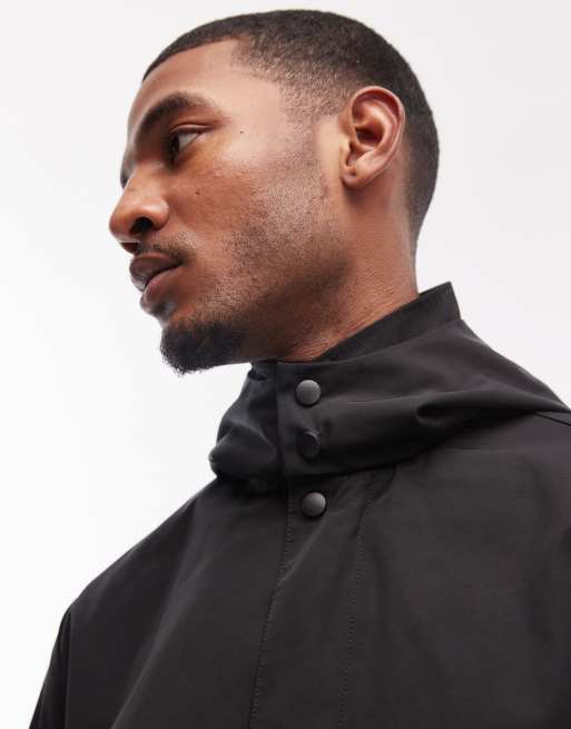ASOS DESIGN stormMAX™ lockerer Trenchcoat in Schwarz, 5 von 5