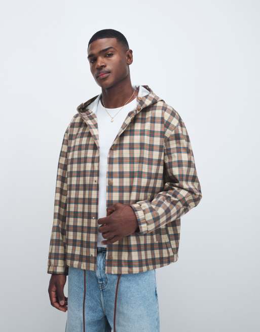 ASOS DESIGN stormMAX™ oversized regenjas met ruit, 4 van 7